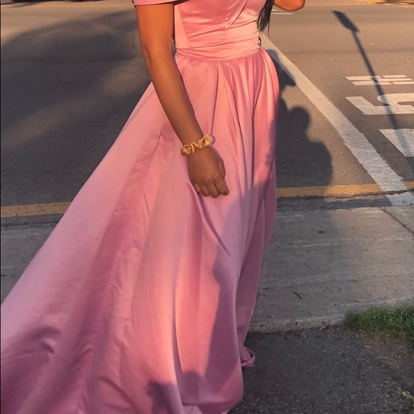 Pretty Pink Gown Dress - Picture 2 of 6